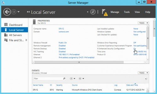 отключение усиленной безопасности Windows Server 2012